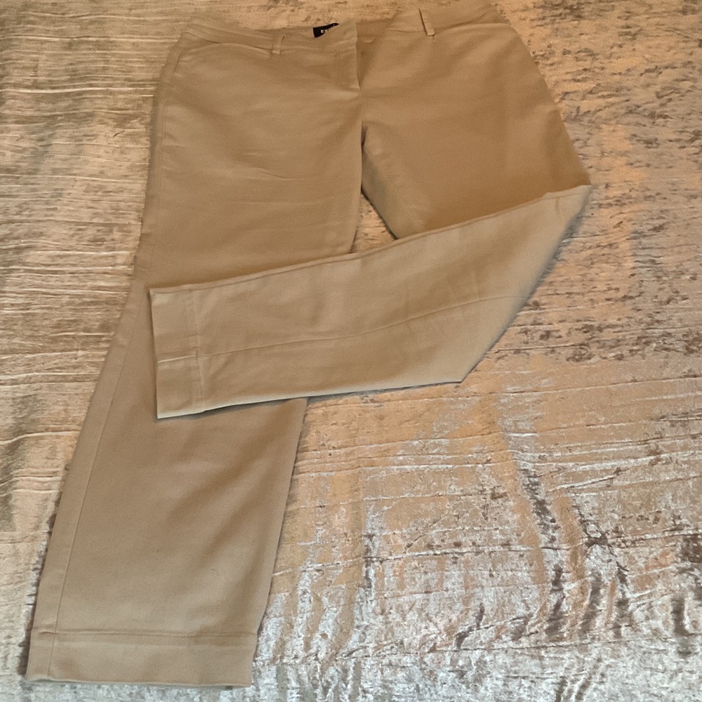 Express Tan Straight Leg Pants